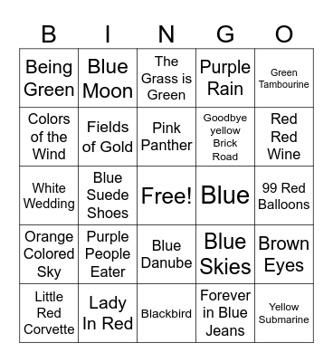 MADDIES RECITAL Bingo Card