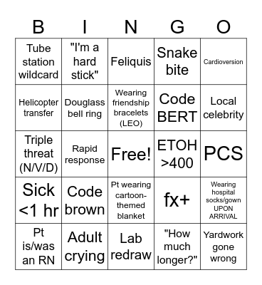 End of MAY-hem BINGO Card