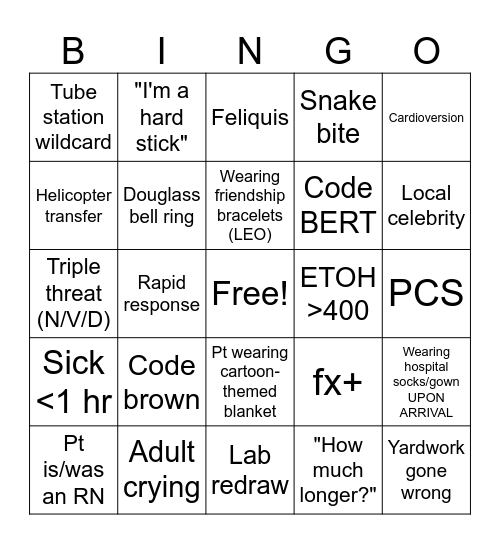 End of MAY-hem BINGO Card