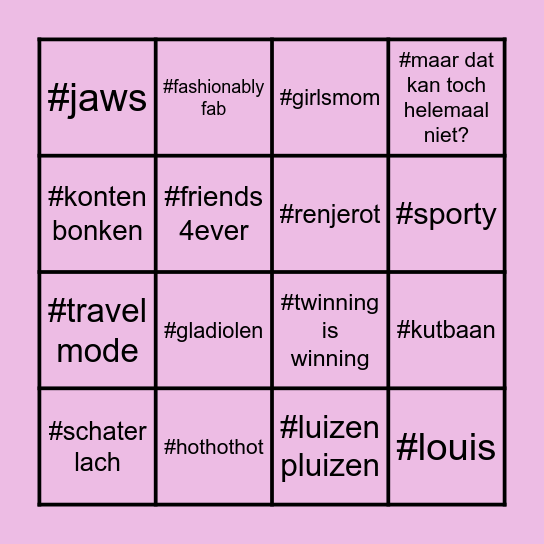 LOTTE BINGO BATTLE Bingo Card