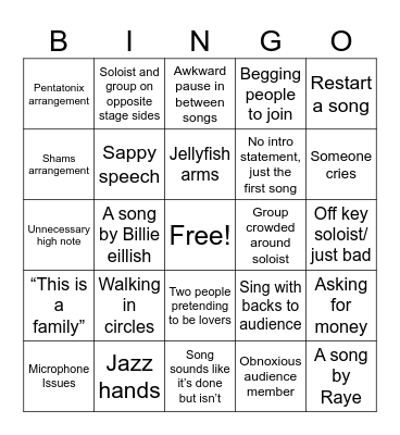 ACCA-go Bingo Card