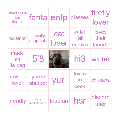 marie’s bingo Card