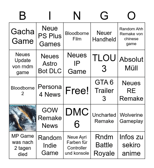 State of Play 02.06.2026 Bingo Card