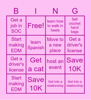 2026 Bingo card Bingo Card