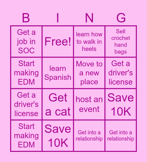 2026 Bingo card Bingo Card