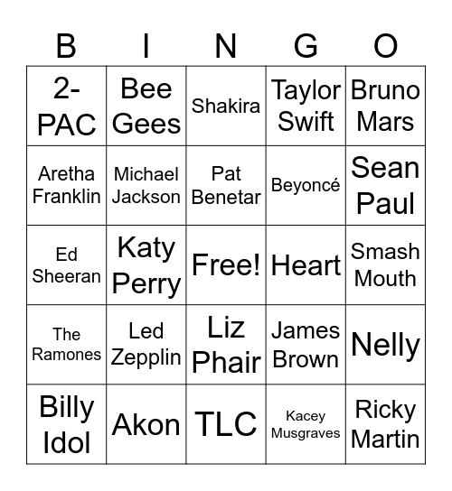 5/30/26 Bingo Card