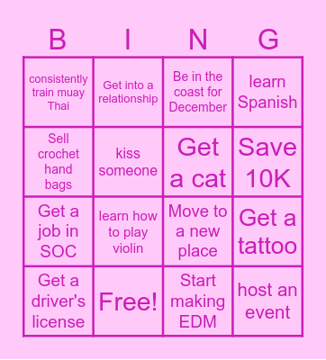 2026 Bingo card Bingo Card