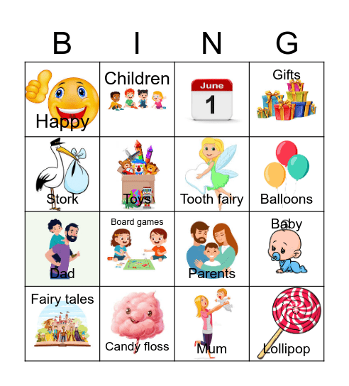 1st of June Bingo Card