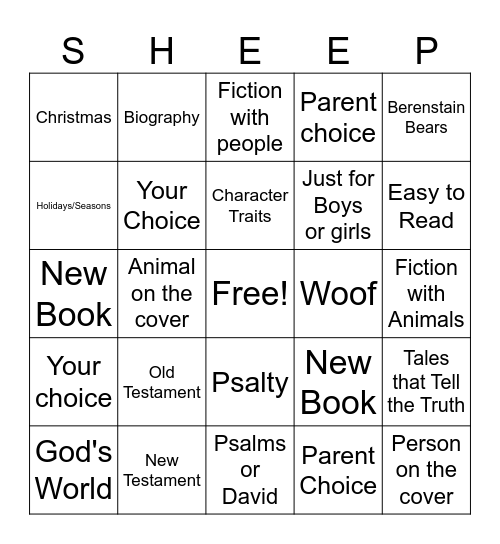 Flock of Books 2026 Bingo Card
