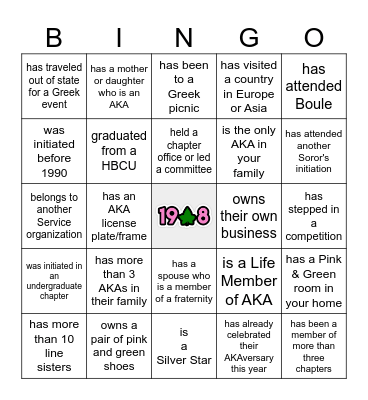 FIND A SOROR WHO... Bingo Card