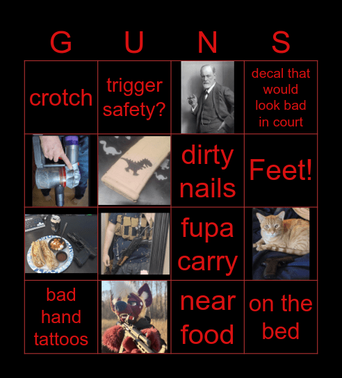 gun pic tropes Bingo Card