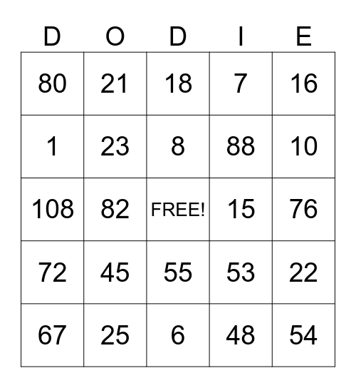 Retirement BINGO! Bingo Card
