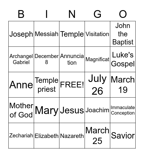 Bingo Card