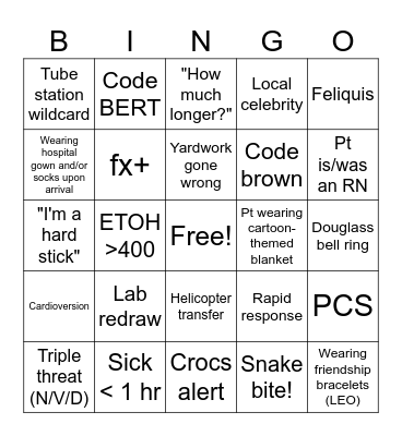 End of MAY-hem Bingo Card