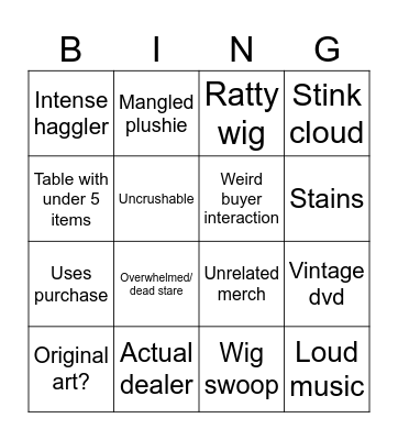 Fleaaa Bingo Card