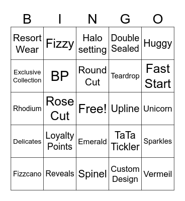 Fizz 'n Fla-Bingo Card