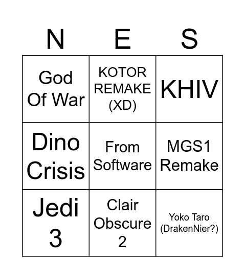 La semana del copium Bingo Card