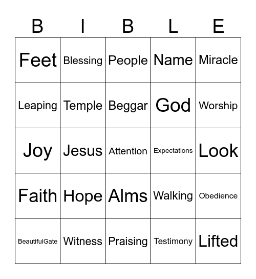 5.31.26 Bingo Card