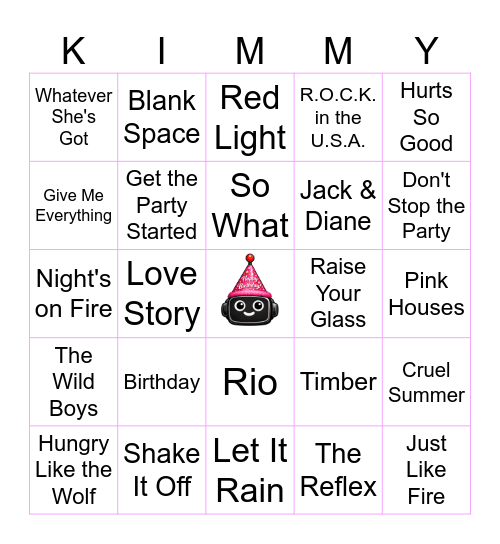 HAPPY (belated) BIRTHDAY! Bingo Card