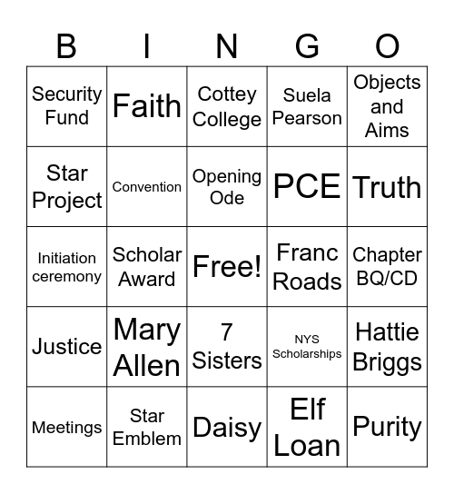 empowering women Bingo Card