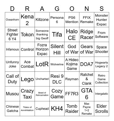 Summer Geoff Fest 2026 - Week Long Bingo Card