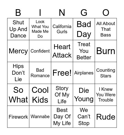 $$$$-EXTRA-$$$$ Bingo Card