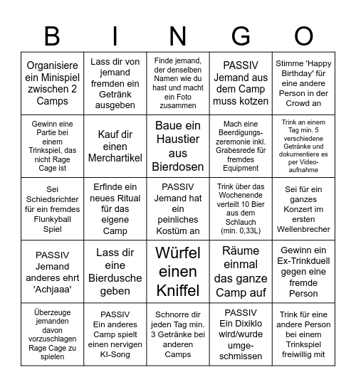 Hurricane 2026 Bingo Card