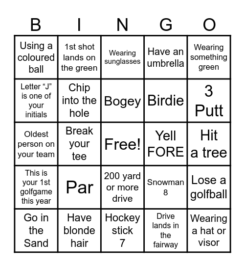 KAUFMAN  KLASSIC Bingo Card
