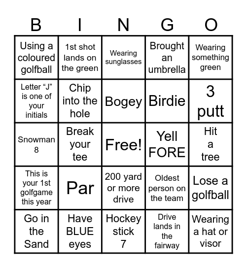 KAUFMAN  KLASSIC Bingo Card
