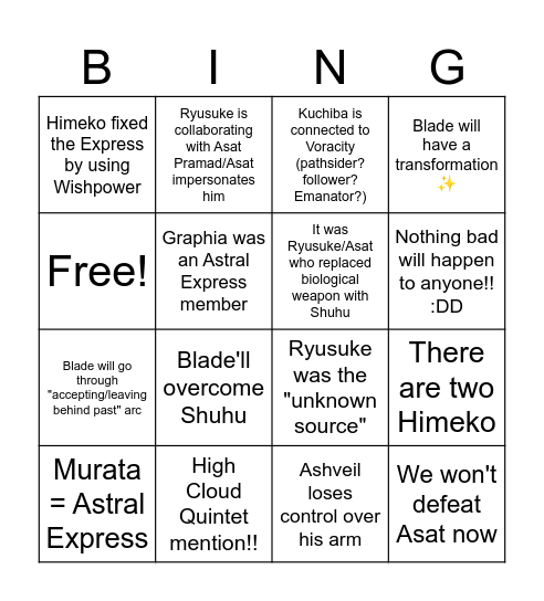 4.3 QUEST BINGO Card