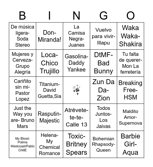Cumple Almendra Bingo Card