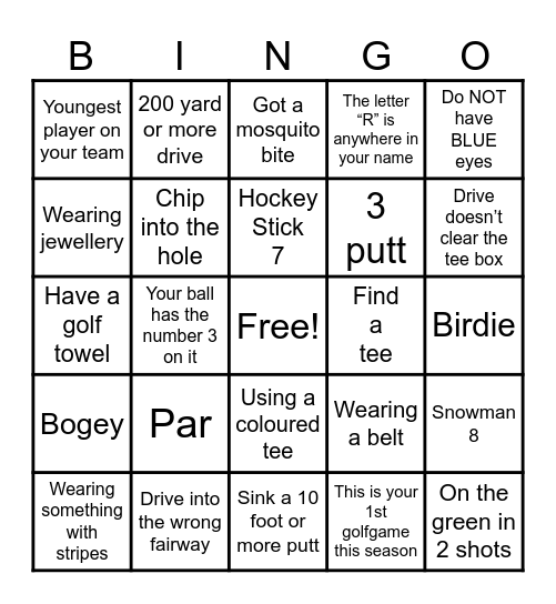 KAUFMAN  KLASSIC Bingo Card
