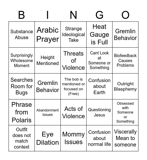 SORBINGO Card