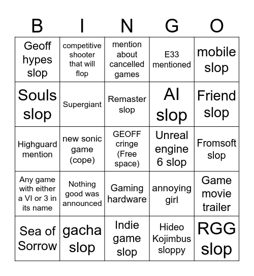 SUMMER SNOOZE FEST 2026 Bingo Card