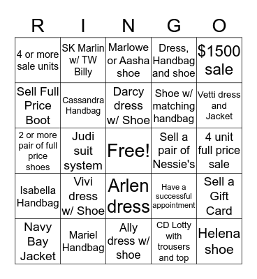 Think Spring Bingo Card