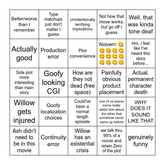 THE GAUNTLET Bingo Card