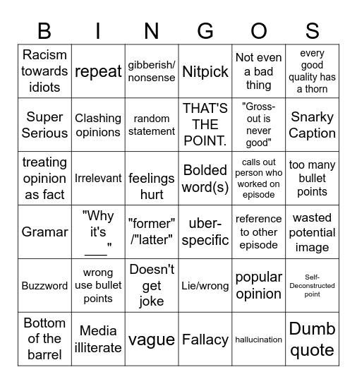 Qualitipedia Bingo Card