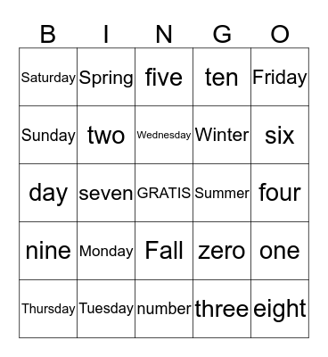 Bingo Card