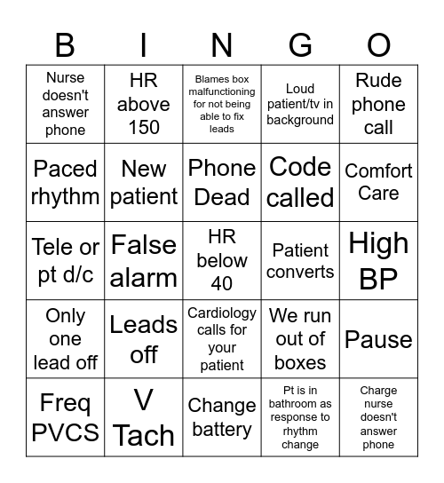 tele bingo Card
