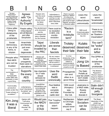 TaKKKie Bingo Card