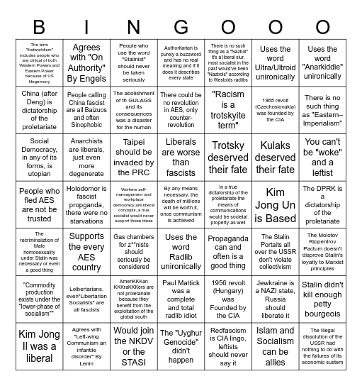 TaKKKie Bingo Card