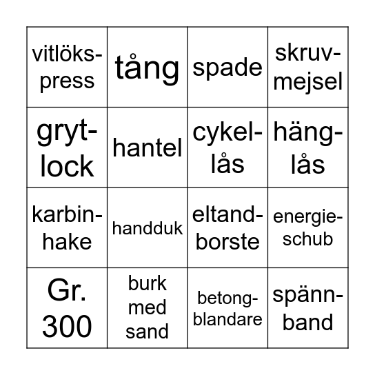 Kanotbingo Card