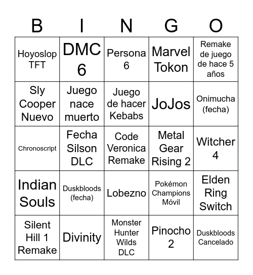 Summer Fests Bingo Card
