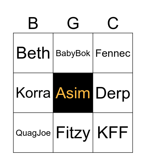 Bulbagarden Bingo Card