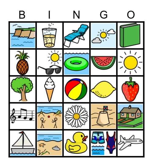 Sommarbingo Card
