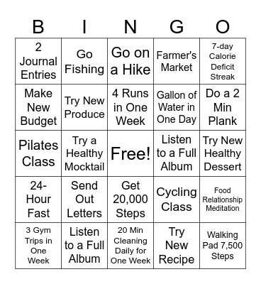 June 2026 Bingo Card