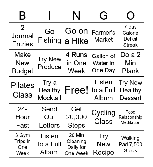 June 2026 Bingo Card