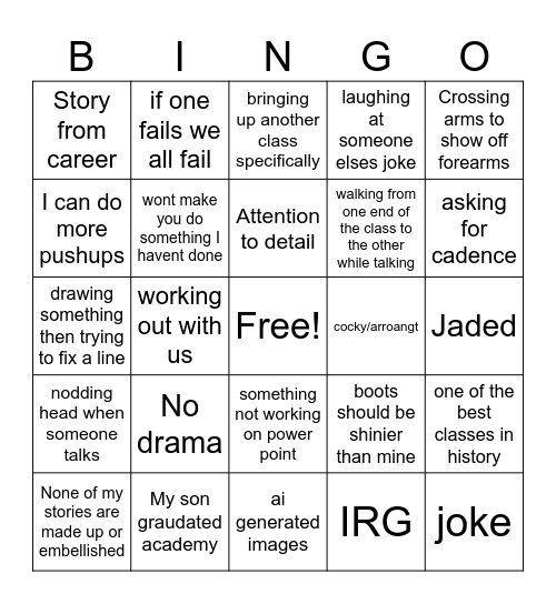 316 BINGO Card