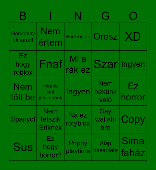 Rotyblox Erikkel Bingo Card