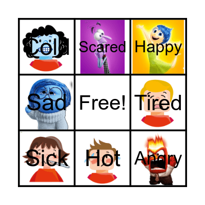 Feelings and Emotions Bingo Card